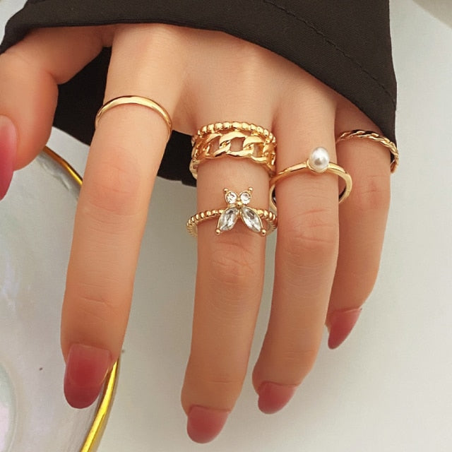 Gold Set of Rings