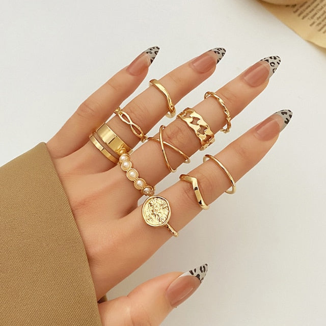 Gold Set of Rings