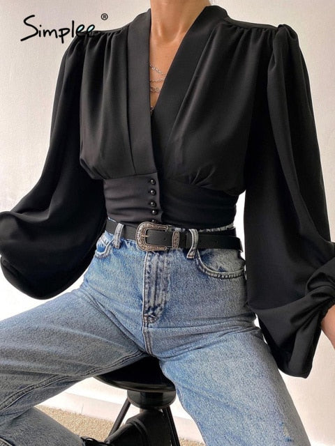 V-neck Woman blouse