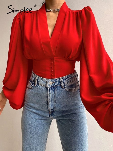 V-neck Woman blouse