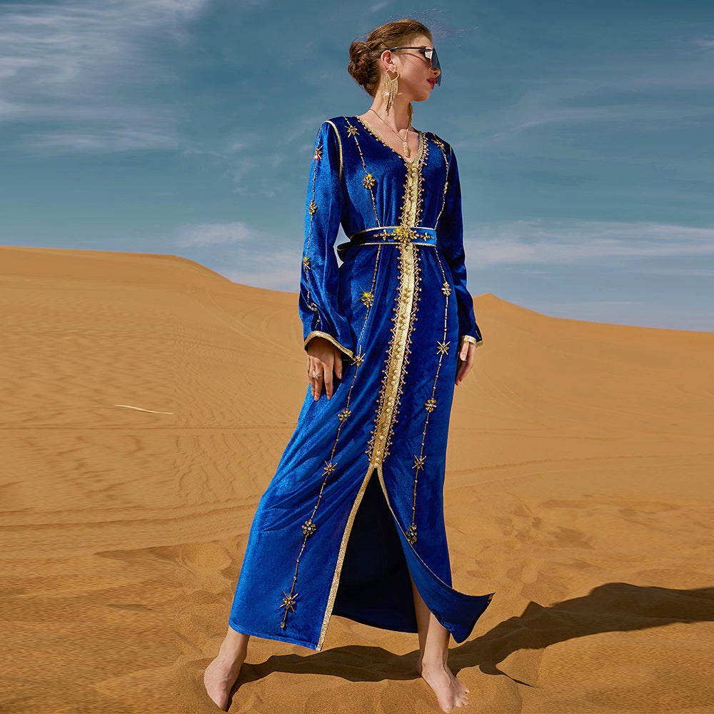 Moroccan Kaftan velvet Abaya