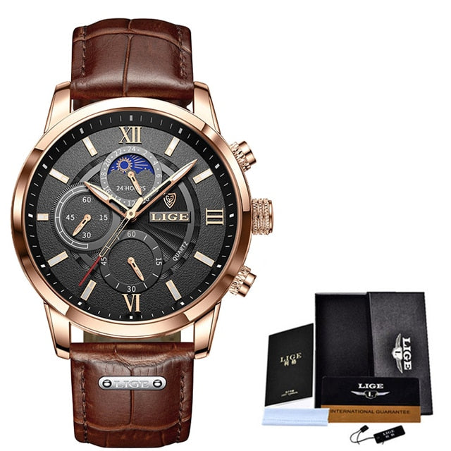 Luxury Wrist Leather Watch