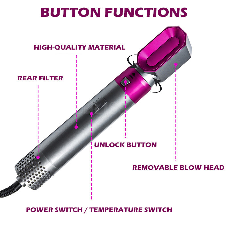 Hair Straightener Brush 5 In 1