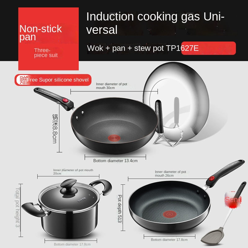 Non-Stick Iron Pot Set-Frying Pan