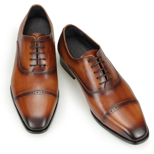 Leather Black Brown Formal Business Shoes