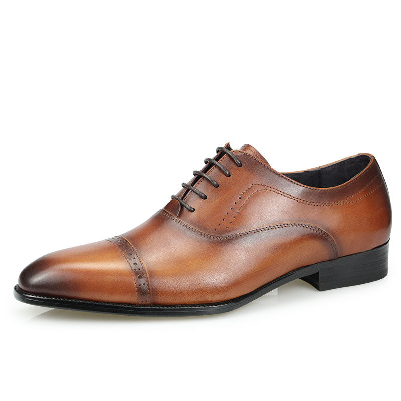 Leather Black Brown Formal Business Shoes