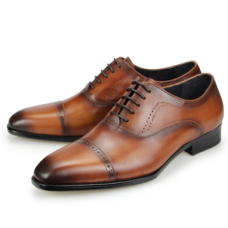 Leather Black Brown Formal Business Shoes