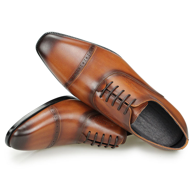 Leather Black Brown Formal Business Shoes