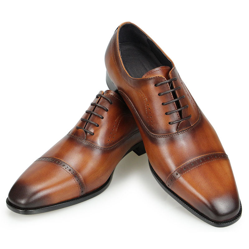 Leather Black Brown Formal Business Shoes