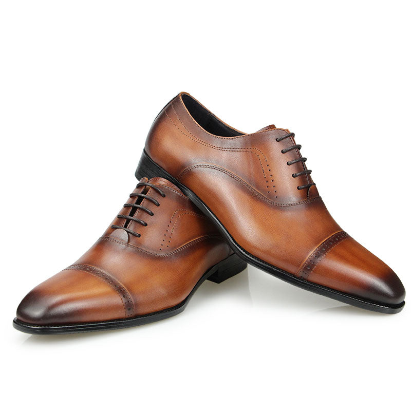 Leather Black Brown Formal Business Shoes