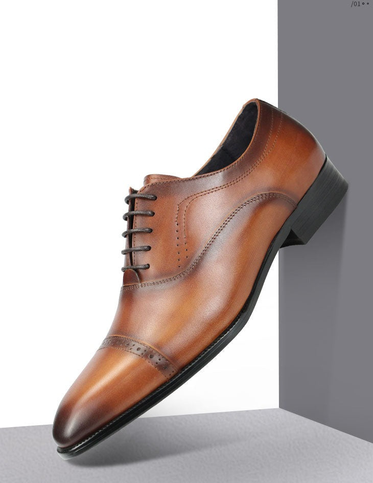 Leather Black Brown Formal Business Shoes