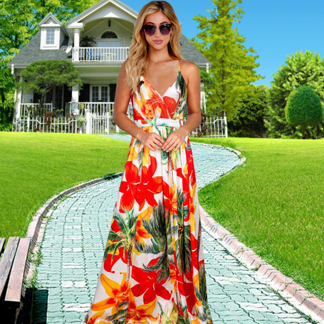 Elegant Bohemian Summer Dress Maxi Dress