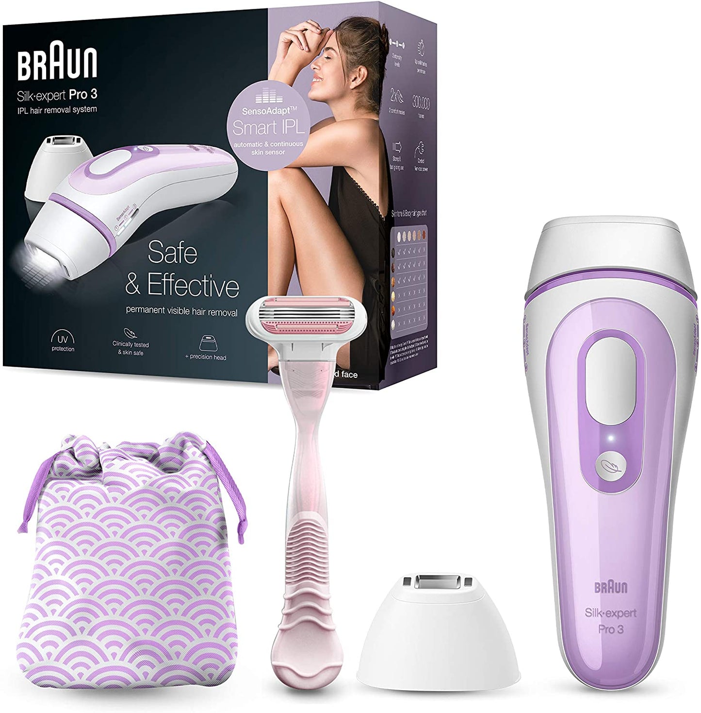 Braun Silk Expert permanent laser IPL hair removal