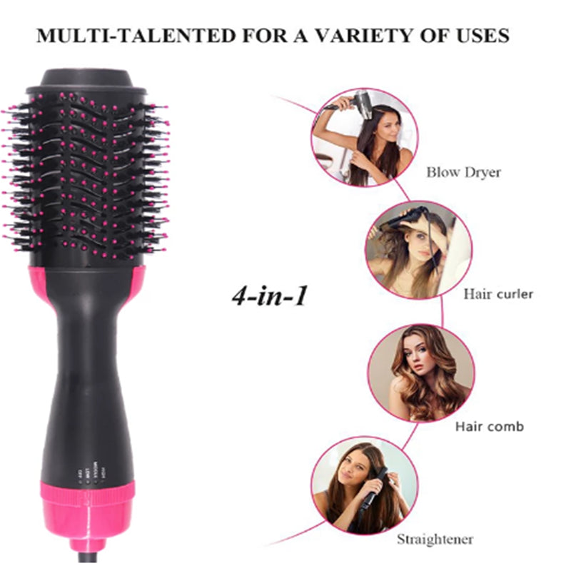 Hair Dryer Straightener Brush