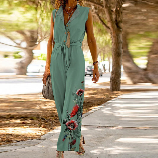 Spring & Summer Sleeveless Jumpsuit