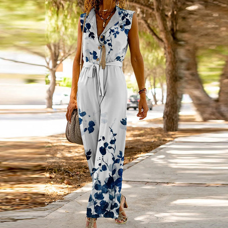 Spring & Summer Sleeveless Jumpsuit