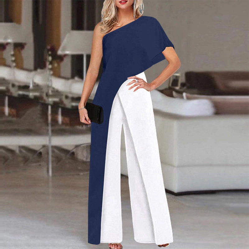 Off Shoulder Casual Jumpsuit