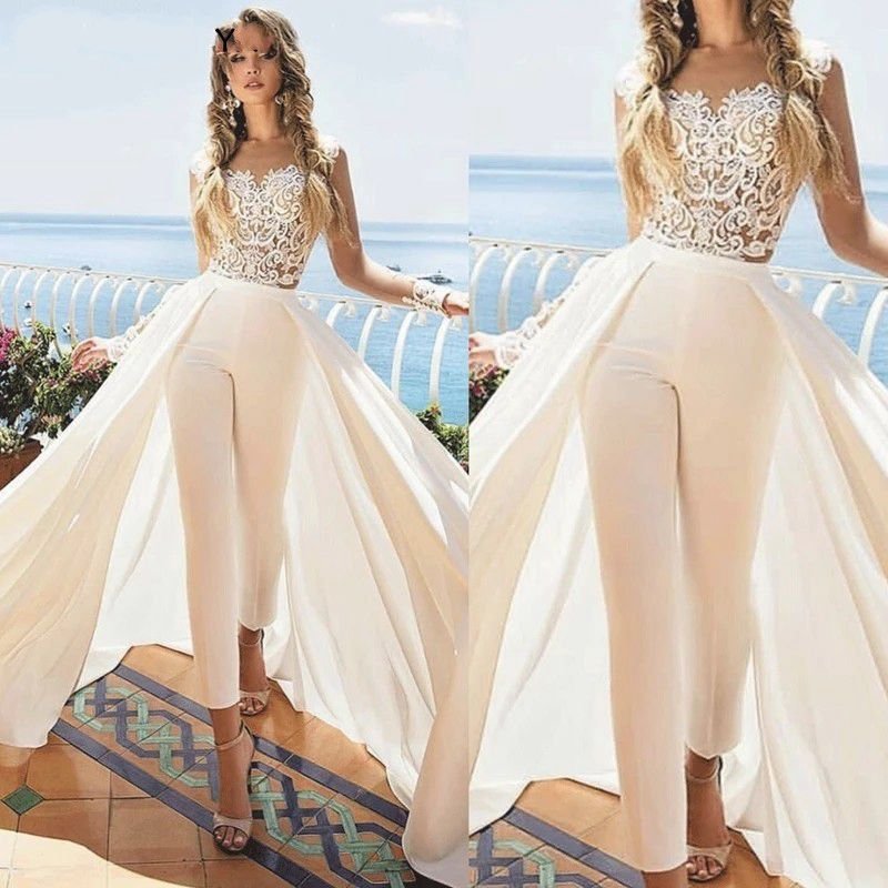 New Elegant Lace Applique Jumpsuits